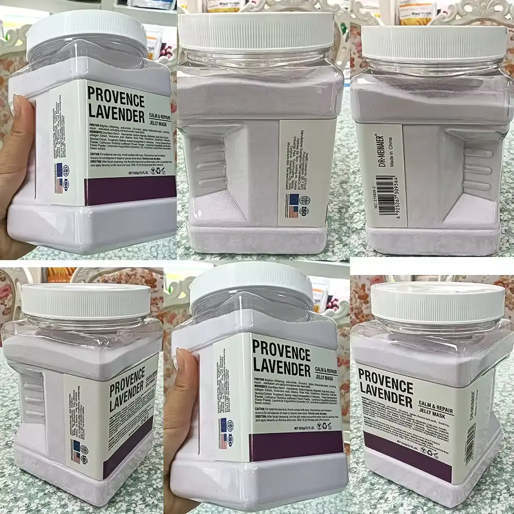 Vegan 650g Hyaluronic Acid Mask Powder Facial Moisturizing Peeling Soft Collagen Jelly for Face Neck Hand Body Use
