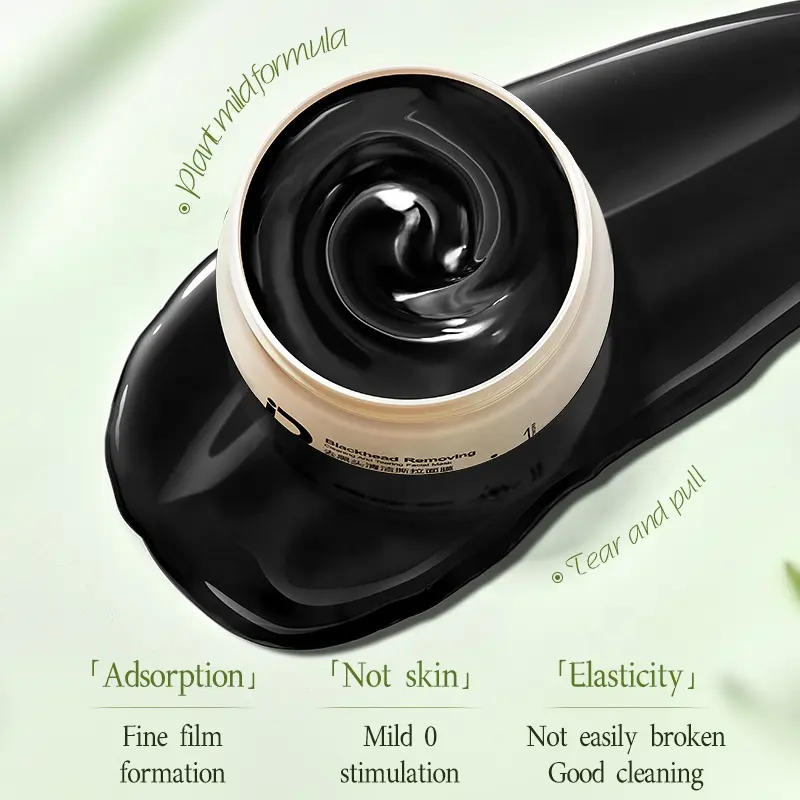 ESCP Premium Black Clay Mud Mask Deep Purify Facial Surface Tidy Pore Outline Moisturize Skin Black Texture Deep Cleansing Care