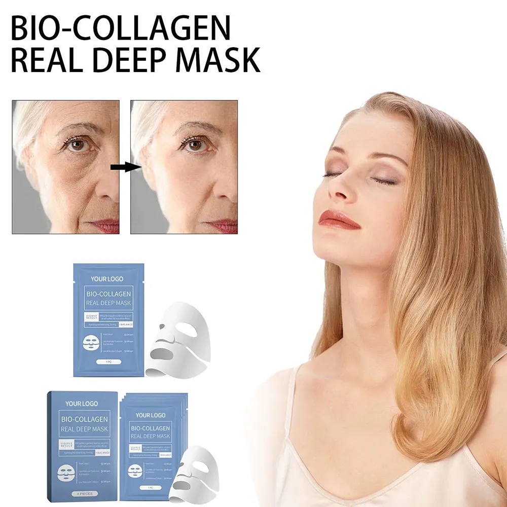 Herbicos Smooth and Tender Skin Firming Hydrating Whitening Brighten Skin Colour and Moisturizing Collagen Facial Mask