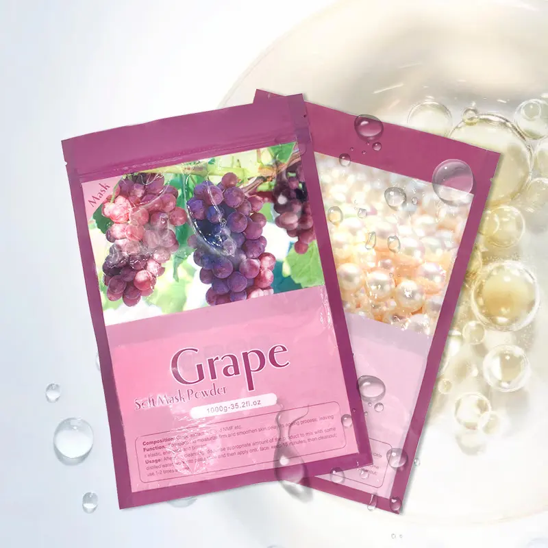 Herbicos Free Sample Private Label Rose Smell Beauty Salon Soft Powder Clay Face Facial Whitening Masking Powder Rose