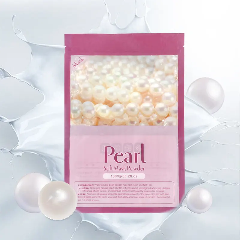 Herbicos Free Sample Private Label Rose Smell Beauty Salon Soft Powder Clay Face Facial Whitening Masking Powder Rose