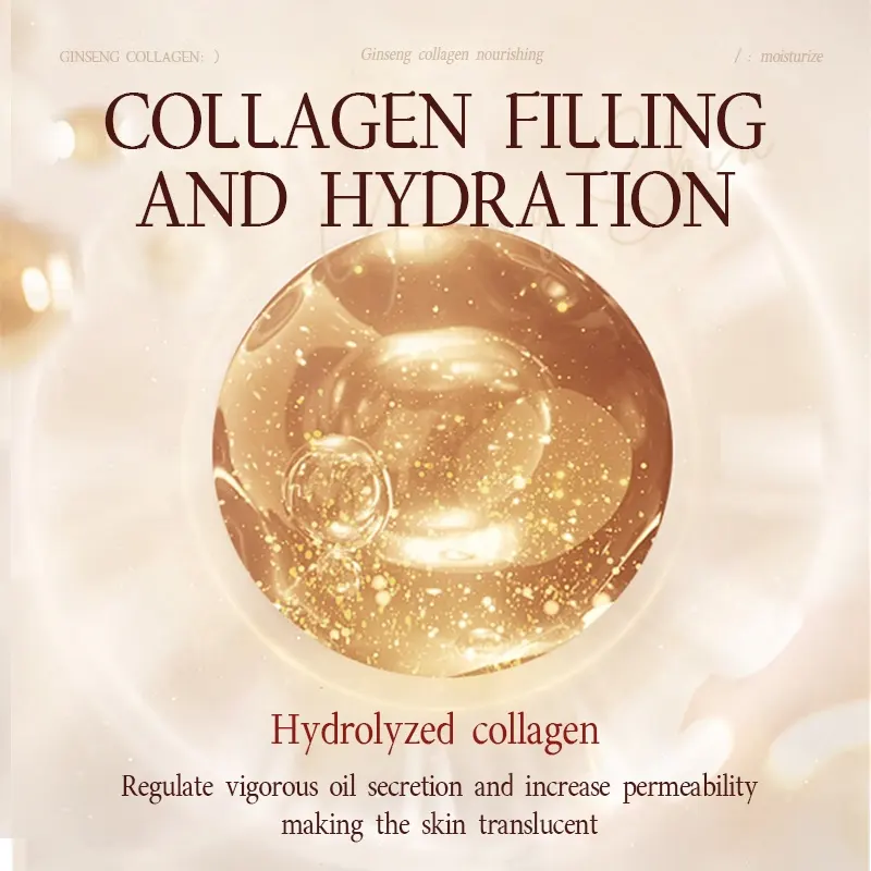 Hanmj Collagen Korean Ginseng Luxurious Mask Hydrating Moisturizing Brightening Skin Facial Care