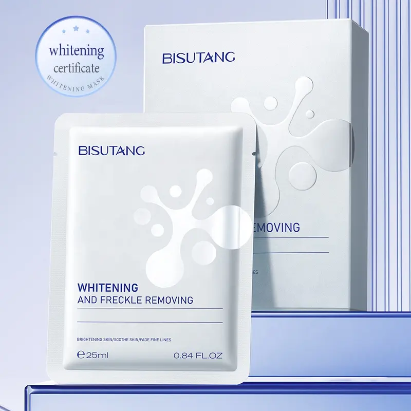 10pcs/Box Hydrating Cotton Facial Whitening Blemish Removal Brightening Dullness Improvement Yellowing Moisturizing Face Sheet