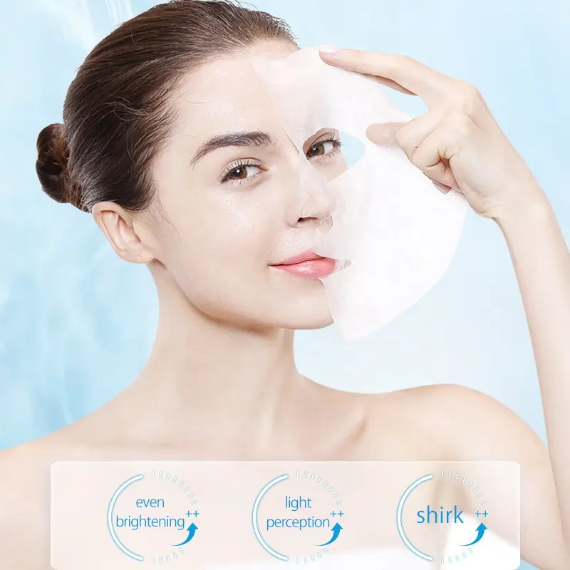Bulk Supply Hanmj Brightening Arbutin Cotton Sheet Mask Intensive Hydration Professional Complexion Balancing Moisture Care
