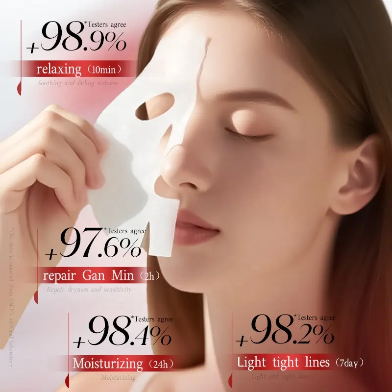 ESCP Pearl Tomato Brightening Face Sheet Deep Continuous Hydration Boost Natural Skin Healthy Luster Soothing Daily Facial Care