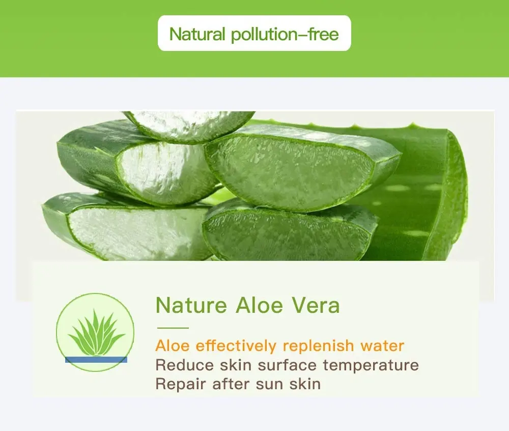 Manufacturer Wholesale 100% Pure Organic Aloe Vera Gel Natural Vitamin C Soothing Gel for Face