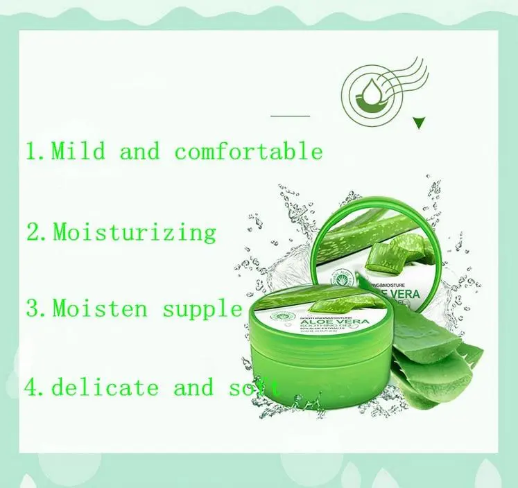 Manufacturer Wholesale 100% Pure Organic Aloe Vera Gel Natural Vitamin C Soothing Gel for Face