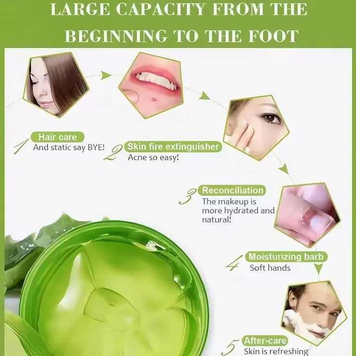 Natural Aloe Vera Soothing & Moisturizing Gel Anti-Inflammatory and Soothing Gel Aloe Vera 300g