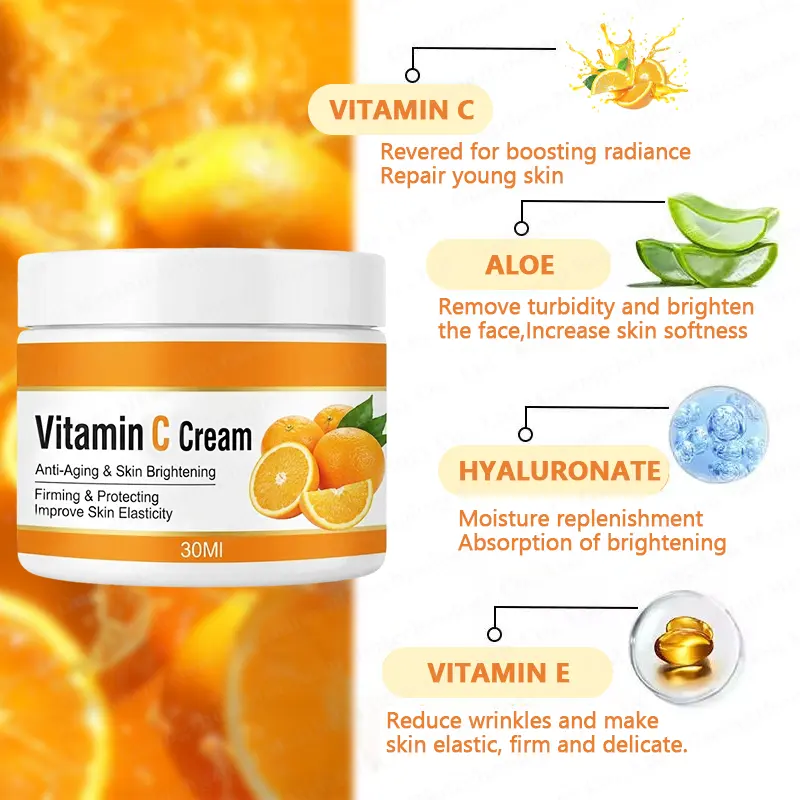 Vitamin C Moisturizing Creams Vitamin C Bringtheng Face Cream for Radiance & Firm-Looking Skin
