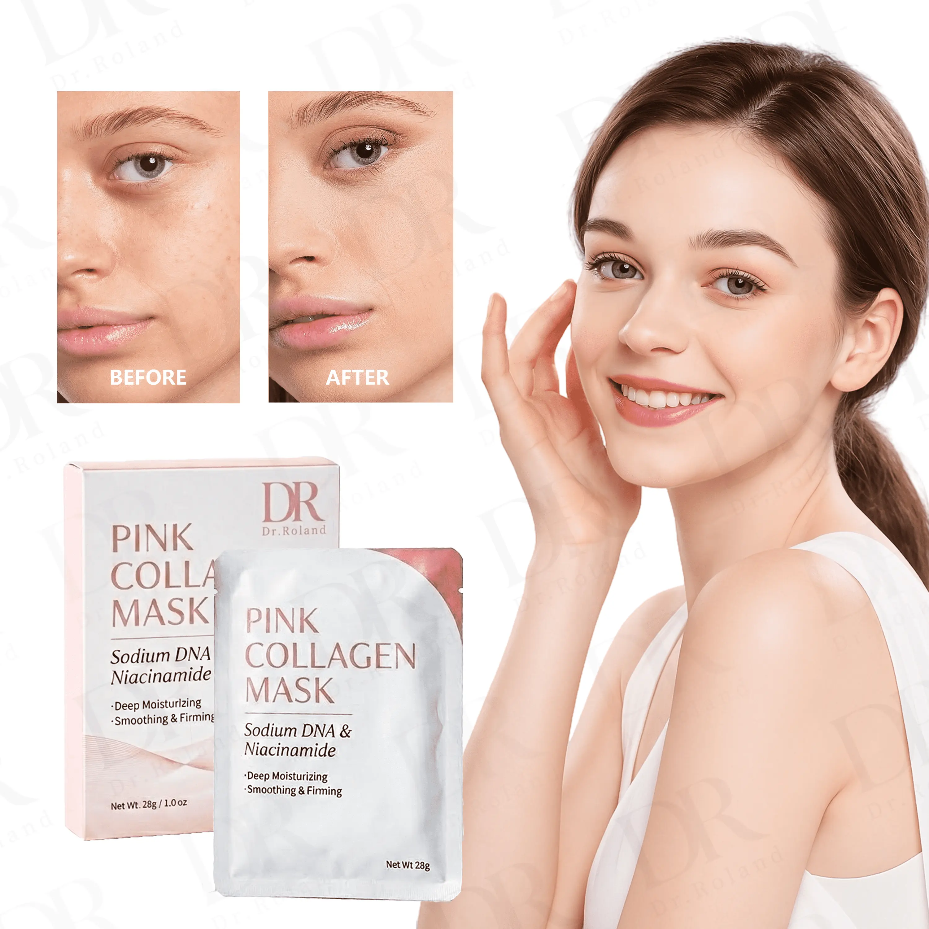 Hot Selling Lightening Firming Deeply Moisturizing Collagen Peel Off Facial Mask for Skin Cooling & Soothing