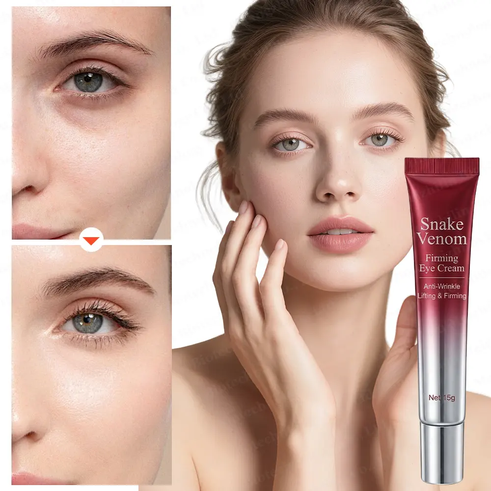 Snake Venom Peptide Eye Serum With Hyaluronic Acid Firming & Deep Hydration Anti-Aging Eye Care for Fine Lines and Wrinkles