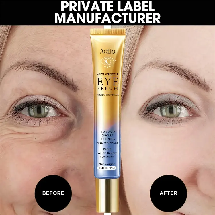 Private Label Instant Wrinkle Remover Eyecream Anti Aging Under Eye Skin Firming Lifting Tightener Cream