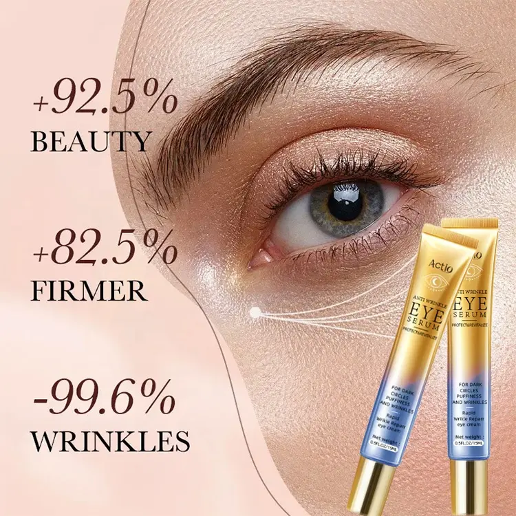 Private Label Instant Wrinkle Remover Eyecream Anti Aging Under Eye Skin Firming Lifting Tightener Cream