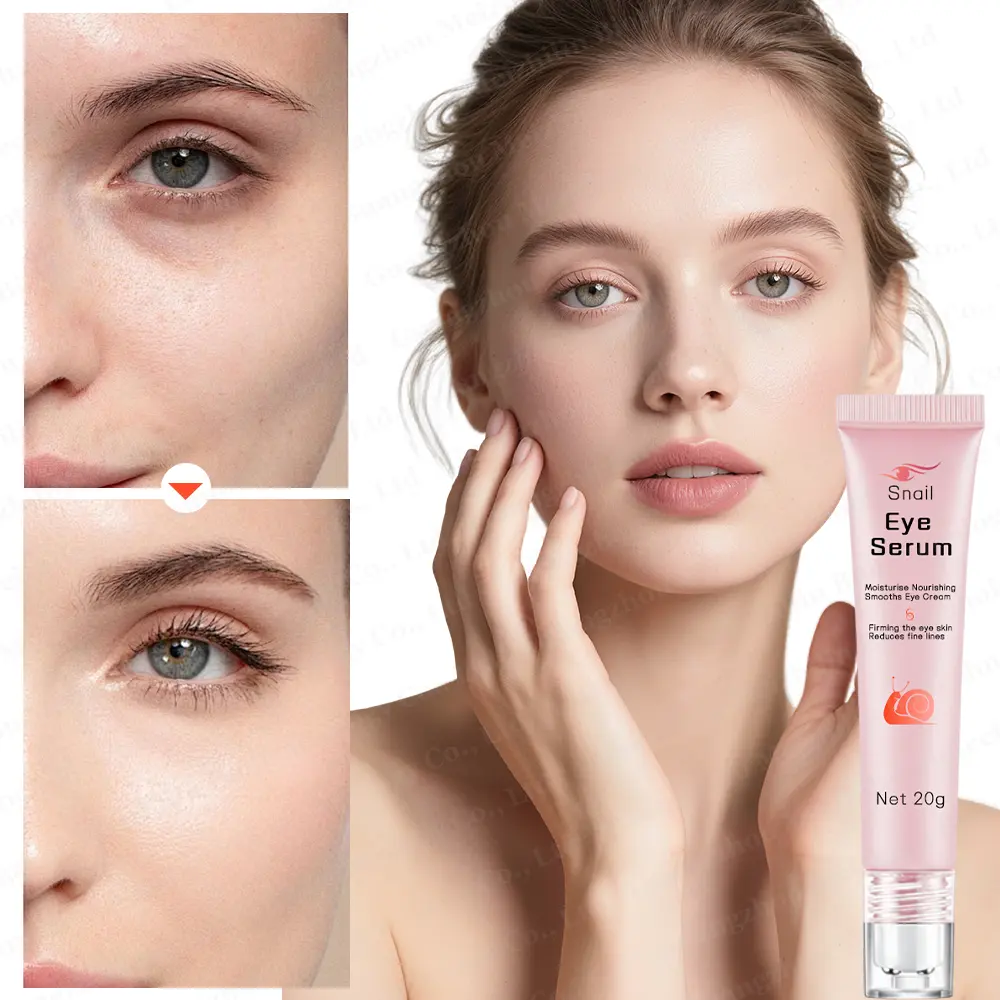 Oem Odm Snail Repair Eye Cream Lifting With Massage Device Moisture & Smooth Eye Skin Reduce Fine Lines