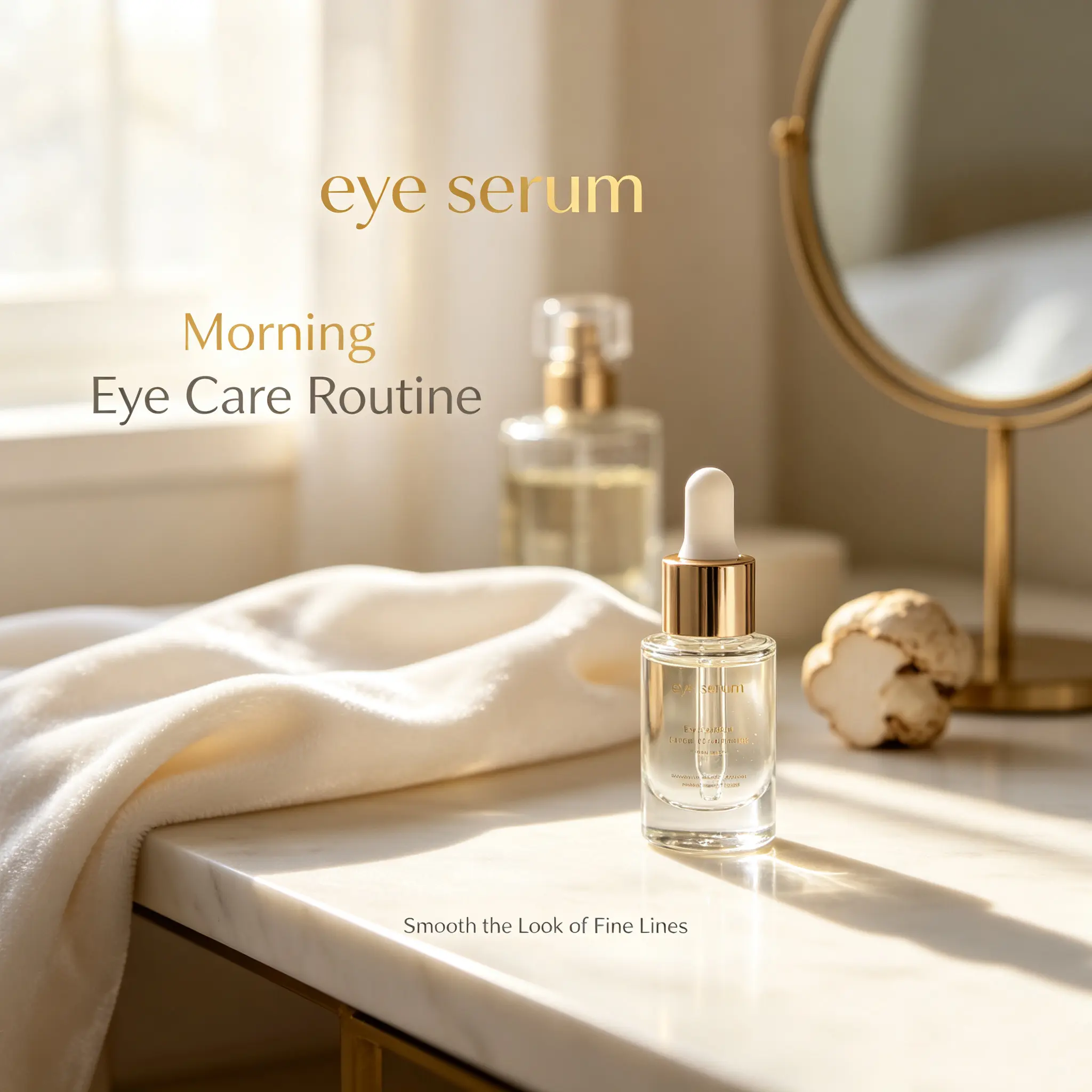 Eye Serum, Hydrating Brightening Eye Serum for Dark Circles, Fine Lines and Puffiness, Daily Firming Eye Care