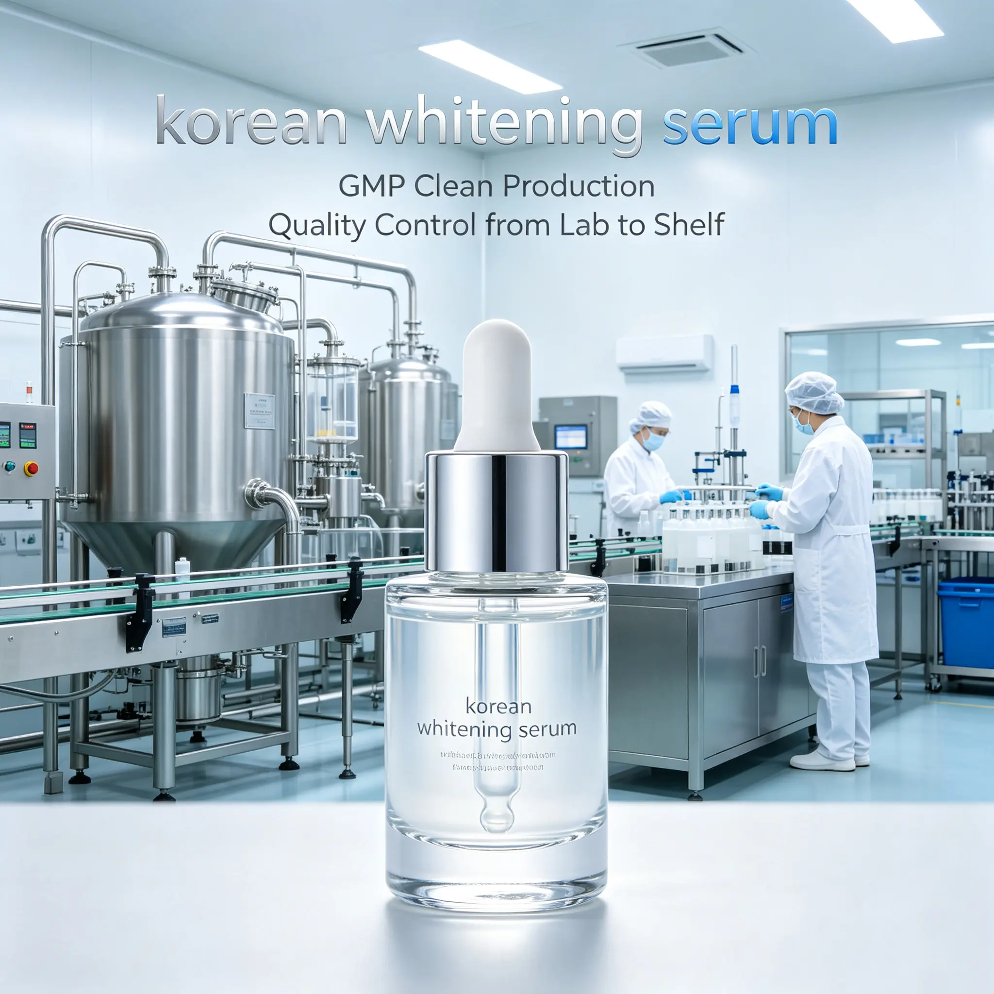 Korean Whitening Serum, Hydrating Brightening Face Serum for Dark Spots, Even Tone and Glass Skin Glow