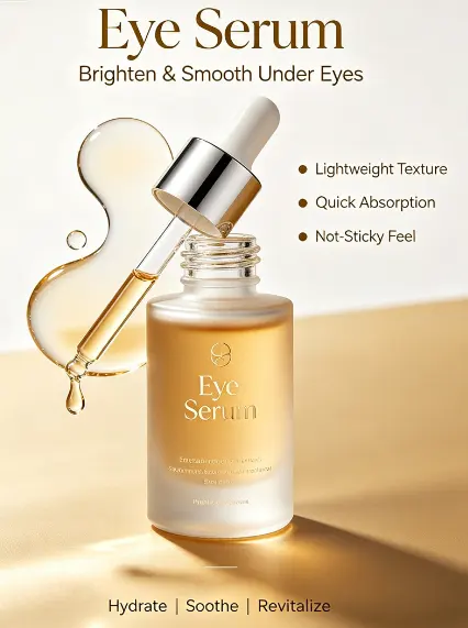 PDRN Eye Serum Pink Peptide Niacinamide Revitalizing Firming Brightening Hydrating Skincare Eye Care Essence