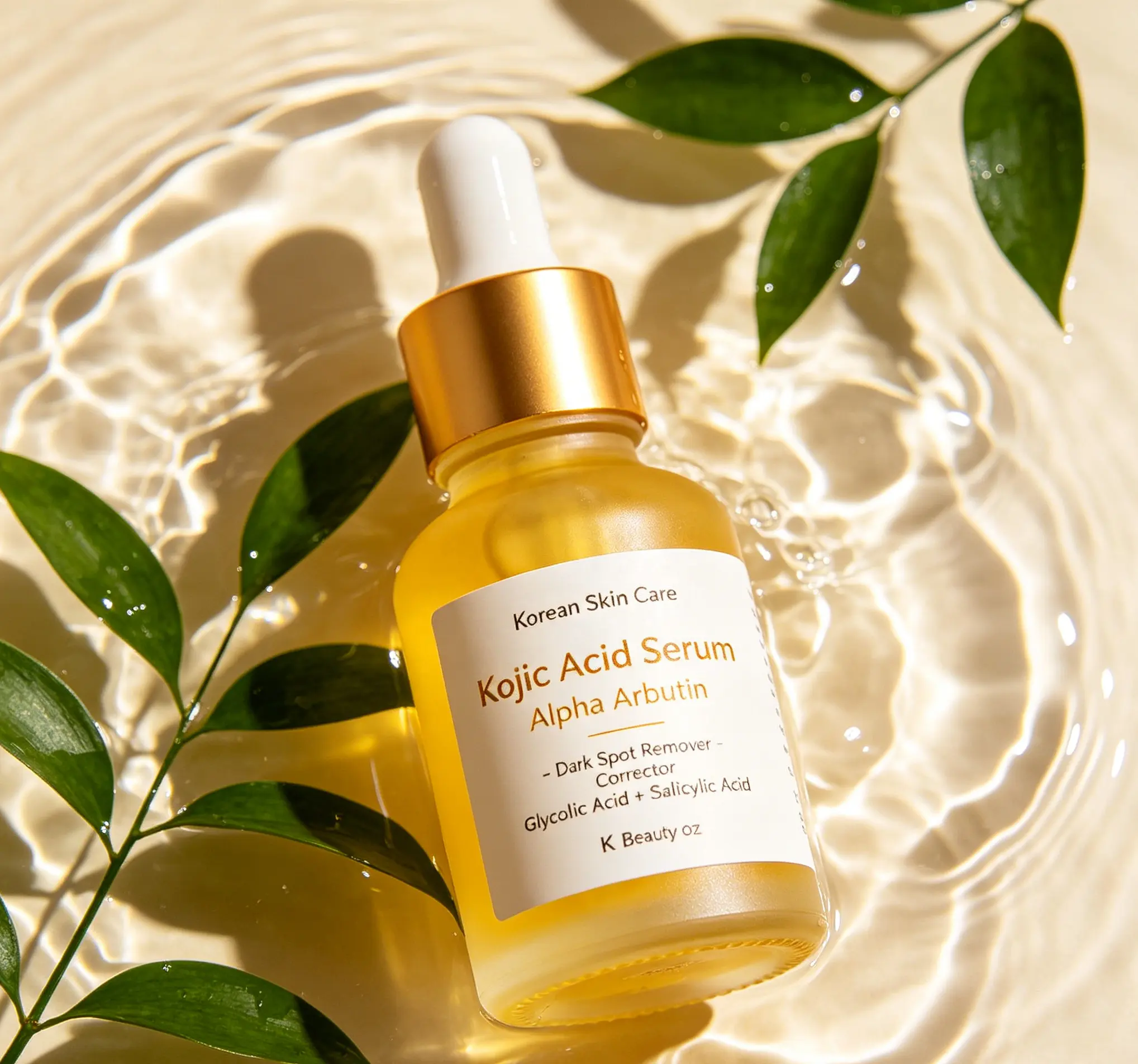 2% Kojic Acid Oil Face Serum with 1% Alpha Arbutin & Niacinamide | Brightening & Clarifying Formula for Uneven Skin Tone detail