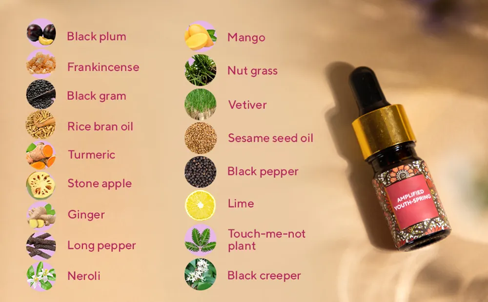 Anti-Aging Facial Serum with Red Ginseng Squalane Vitamin C Rose Whitening Face Oil Visibly Brightens Hydrates Firm Firm Skin