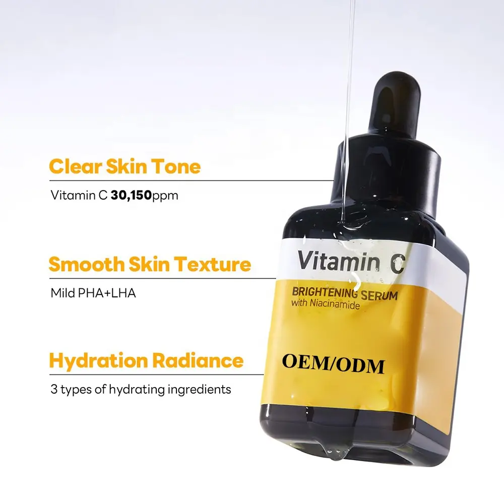 Vitamin C Kojic Acid Exfoliator Serum with Squalane Hyaluronic Acid & Vitamin E-Anti-Wrinkle 30ml Kojic Acid Oil