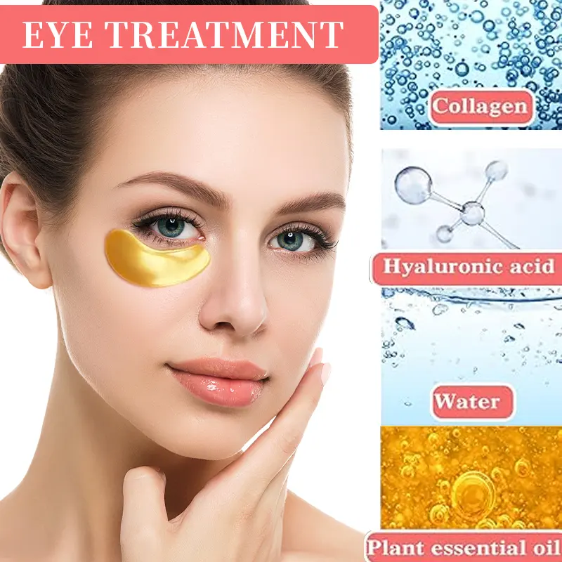 Effective Anti Wrinkle Under Gold Eye Mask for Dark Circle Moisturizing Hydrogel Crystal Eye Mask Patches