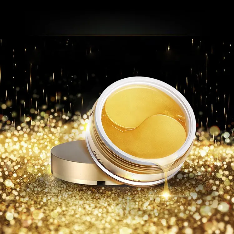 New Arrival Non-Toxic 24k Gold Collagen Crystal Lint-Free Eye Gel Patch Pad OEM Manufacturer Firming Eye Mask Dark Circles