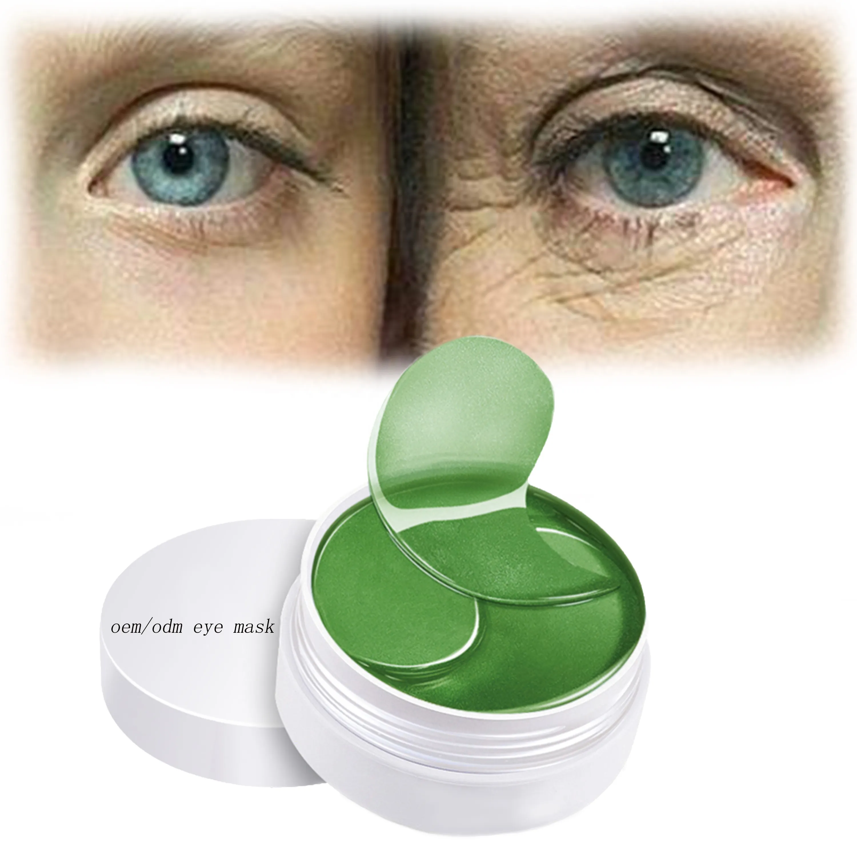 Wholesale Hydrogel Under Eye Patch Best Lifting Soothing Seaweed 24k Gold Eye Mask Brightening Anti-Wrinkle Eye Care Gel