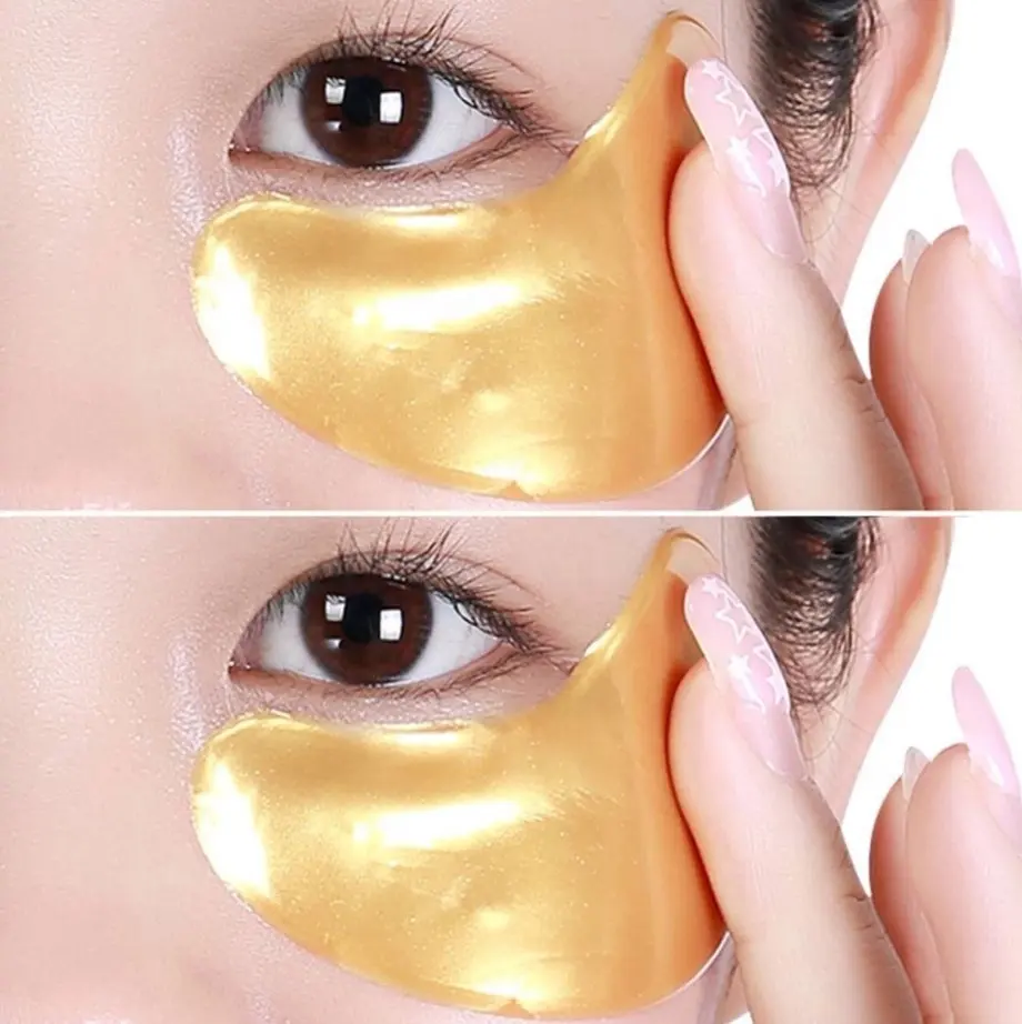 Private Label Snail Crystal Collagen Mask Eye Patch 24K Golden Eye Mask Under Eye Gel Patch