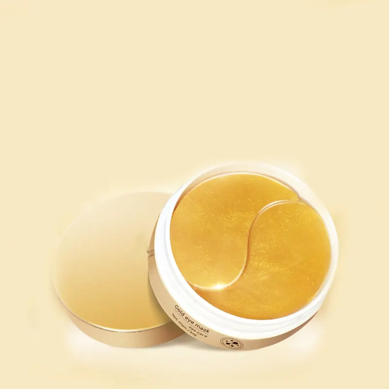 60pcs Cooling Aloe Vera Eye Mask for Puffy Eyes and Dark Circles 24K Gold Vitamin-Sea Weed-Green Tea Firming ODM & OEM Supply