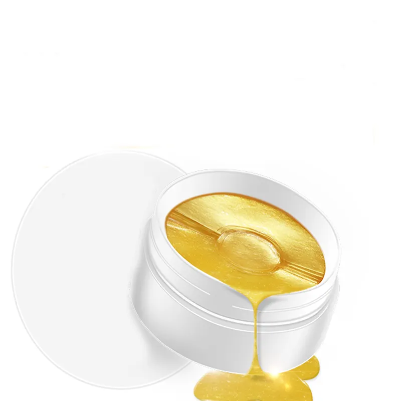 60pcs Cooling Aloe Vera Eye Mask for Puffy Eyes and Dark Circles 24K Gold Vitamin-Sea Weed-Green Tea Firming ODM & OEM Supply