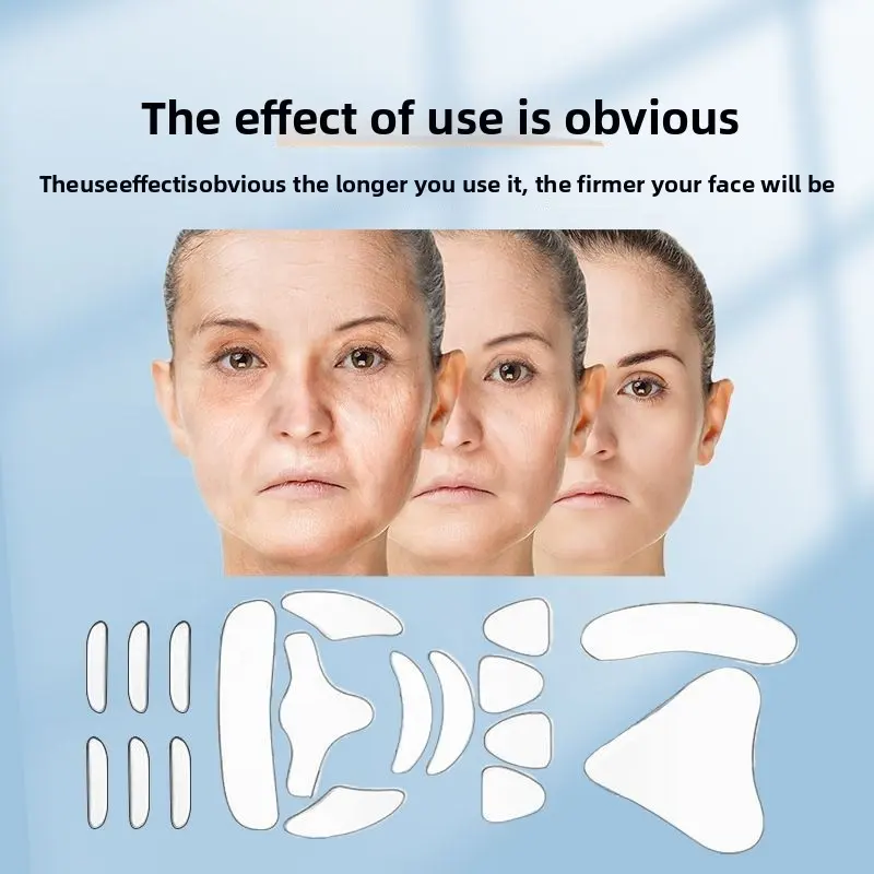 Custom Silicone Beauty Paste Wrinkle Patches Face Eyes Forehead Reduce French Lines Delay Aging Hypoallergenic Facial Patches