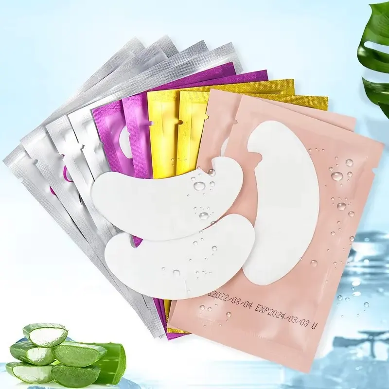 Natural Hydrogel Collagen Under Eye Patches for Eyelash Extensions Undereye Bags Eco-Friendly Moisturizing Comfortable Eye Mask