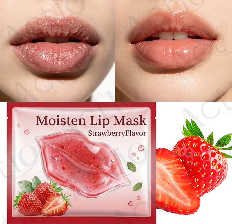 Hyaluronic Collagen Lip Mask Oem Soothing Lip Patch for Lip Care Hydrating Moisturizing Nourishing Exfoliating