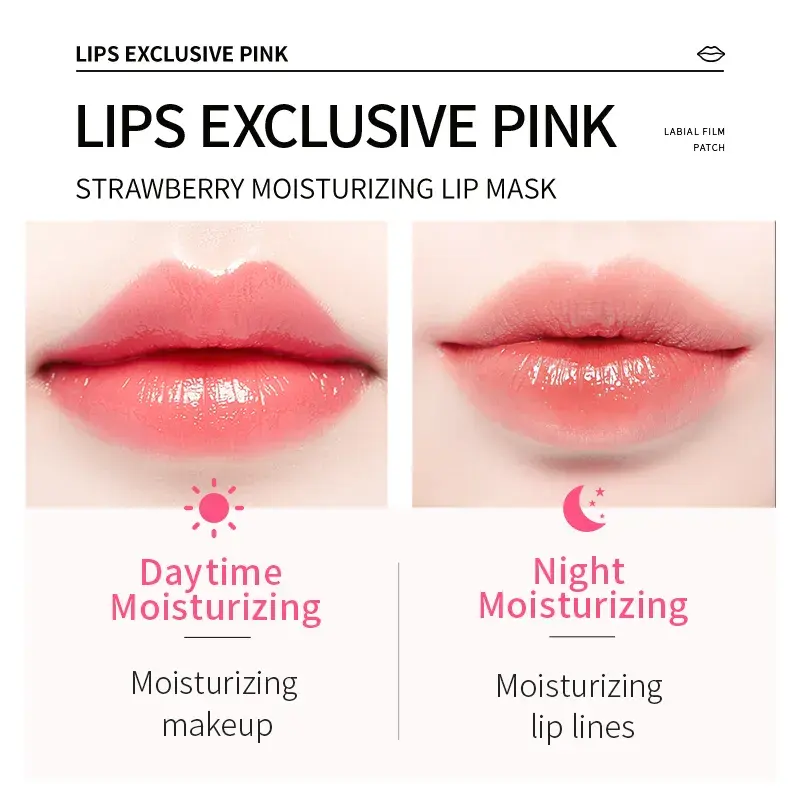 Best Sleeping Crystal Lip Lightening Mask Sheet with Collagen Lip Plump Mask