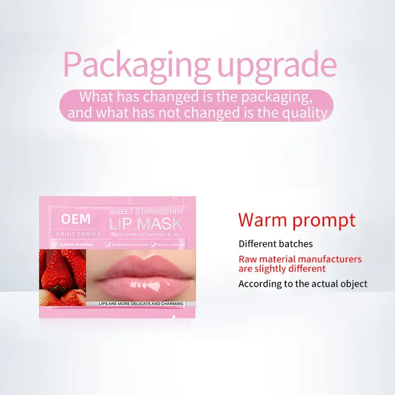 Best Sleeping Crystal Lip Lightening Mask Sheet with Collagen Lip Plump Mask