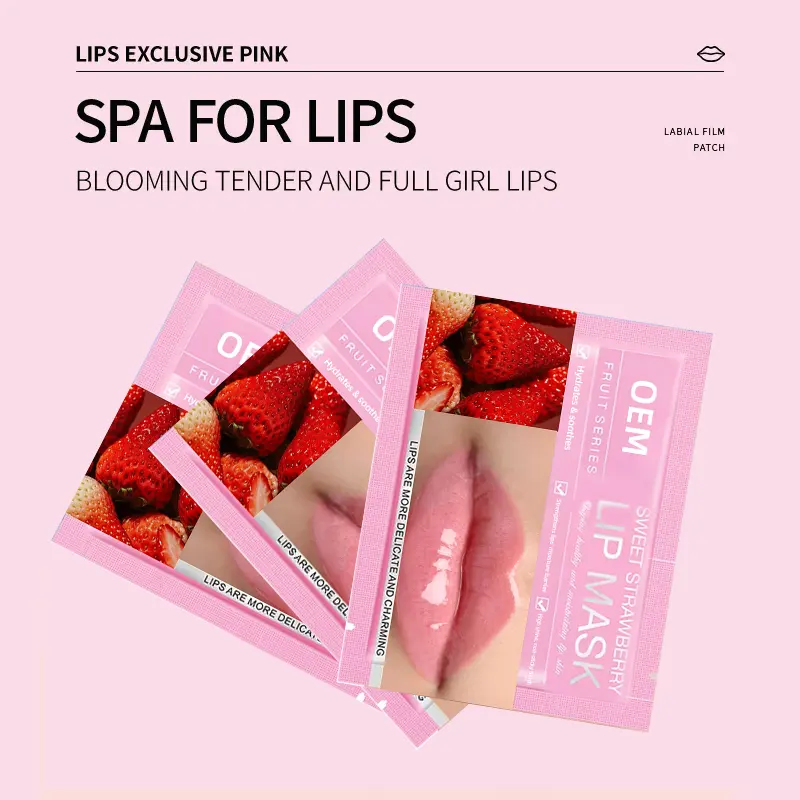Best Sleeping Crystal Lip Lightening Mask Sheet with Collagen Lip Plump Mask
