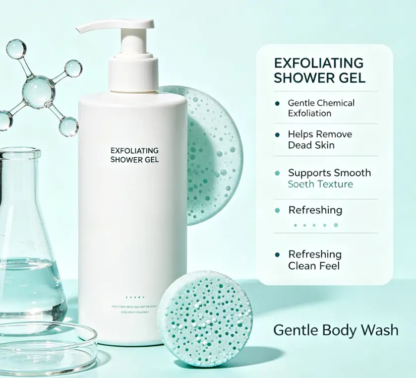 Deep Moisturizing Nourishing Shower Gel with Organic Ingredients Oil Control & Private Label