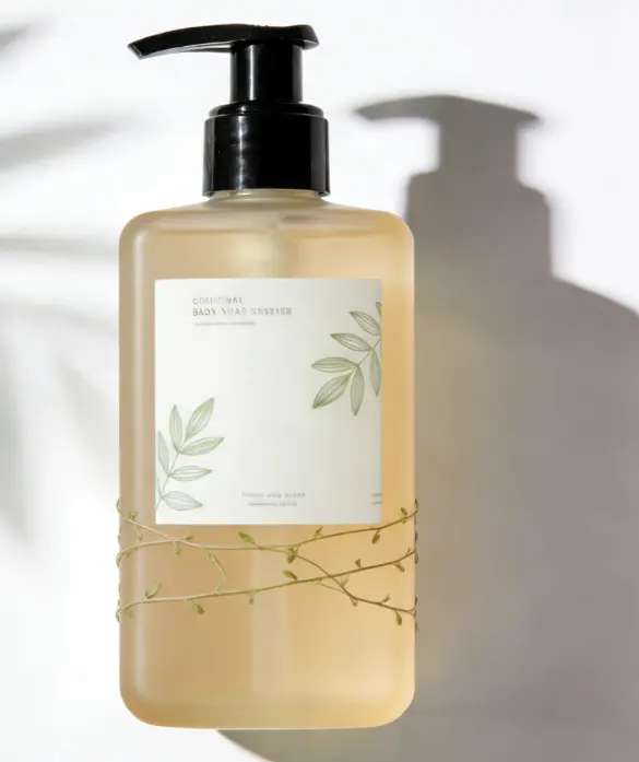 Body Lighting Shower Gel 100ml Nourishing Moisturizing Perfumed Rose & Aloe Gift Set with Custom Ingredients Travel Size