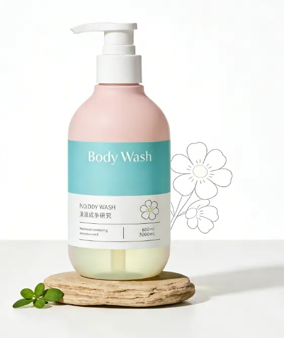 Nourishing Whitening Oil Control Body Wash Gel Natural Ingredients for All Skin Types ISO22716 Certified 500ml Private Label