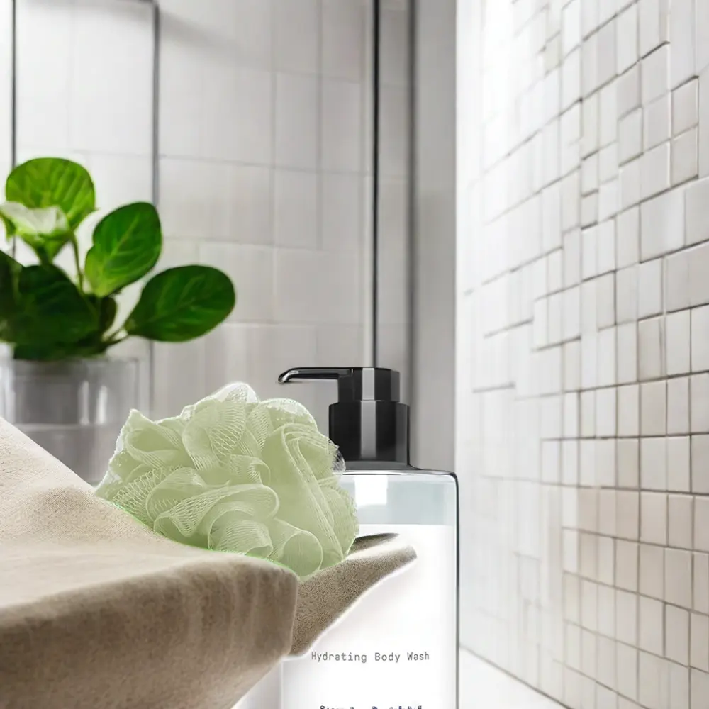 Organic Bubble Body Wash Exfoliating Shower Gel Milk Strawberry Jasmine Scent Whitening Moisturizing Refreshing Private Label detail