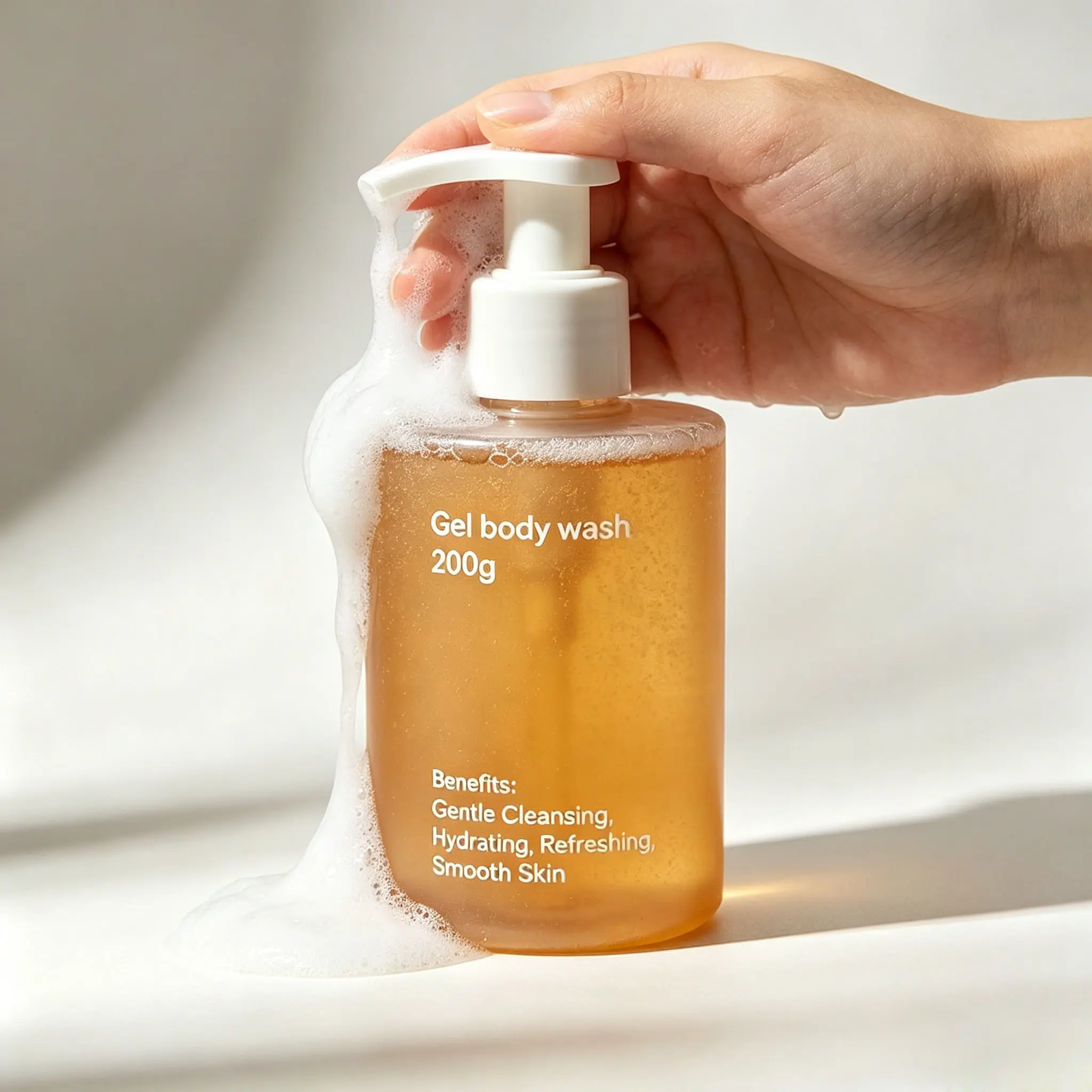 Hydrating Gel Body Wash Gentle Gel Body Wash Refreshing Daily Shower Gel Private Label Wholesale Custom OEM