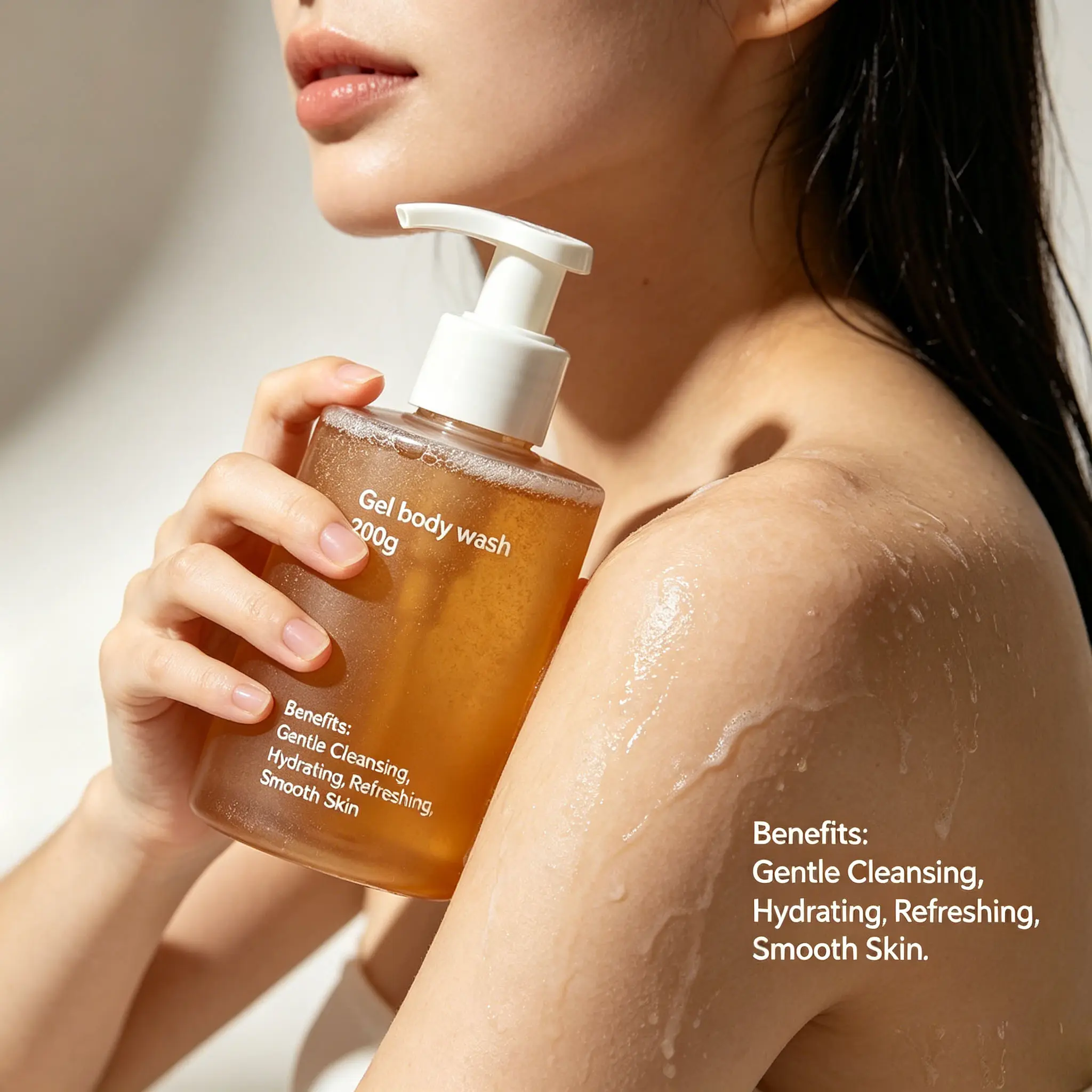 Hydrating Gel Body Wash Gentle Gel Body Wash Refreshing Daily Shower Gel Private Label Wholesale Custom OEM