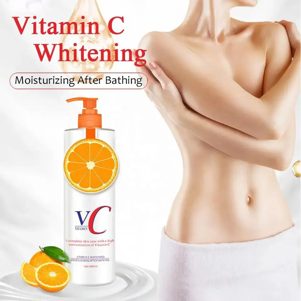For Herbicos 2024 Vitamin C Body Lotion New Style Cream for Skin Brightening Whitening Moisturizing Anti-Aging Feature