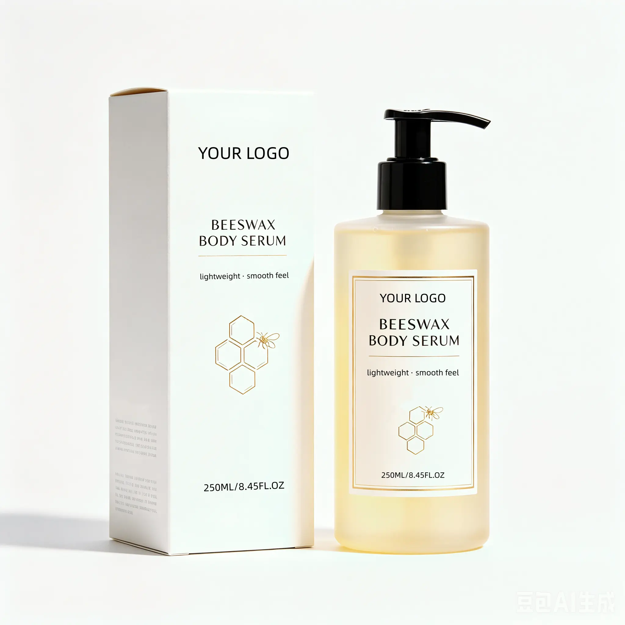 Private Label Beeswax Body Serum Natural Moisturizing Repair Dry Cracked Skin Anti-Aging Hydrating Brightening Body Care Lotion