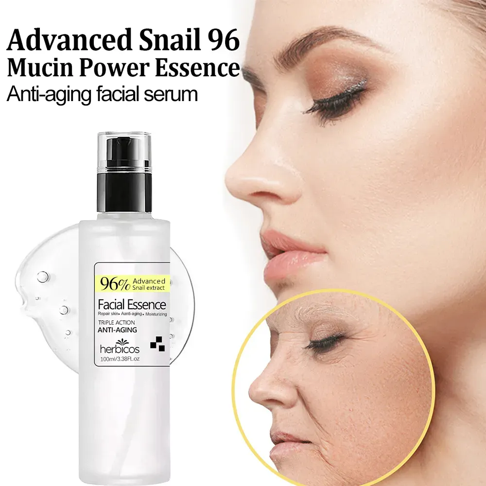For Herbicos 96 Mucin Power Repairing Whitening for Essence Collagen Face Serum for Skin Anti-Aging Liqui