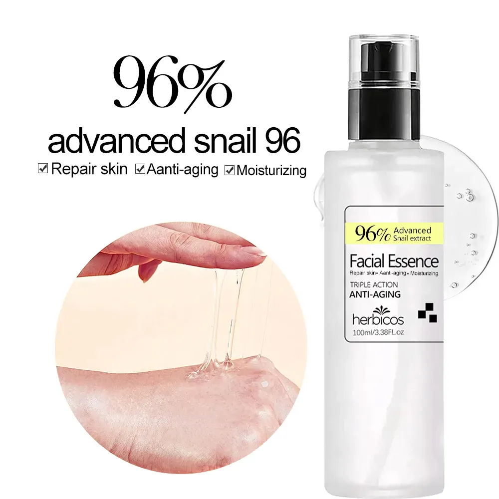 Korean Premium Snail 96 Mucin Power Essence Face Facial Serum Skincare Collagen Whitening Dark Spot Remover Skin Care Serum OEM