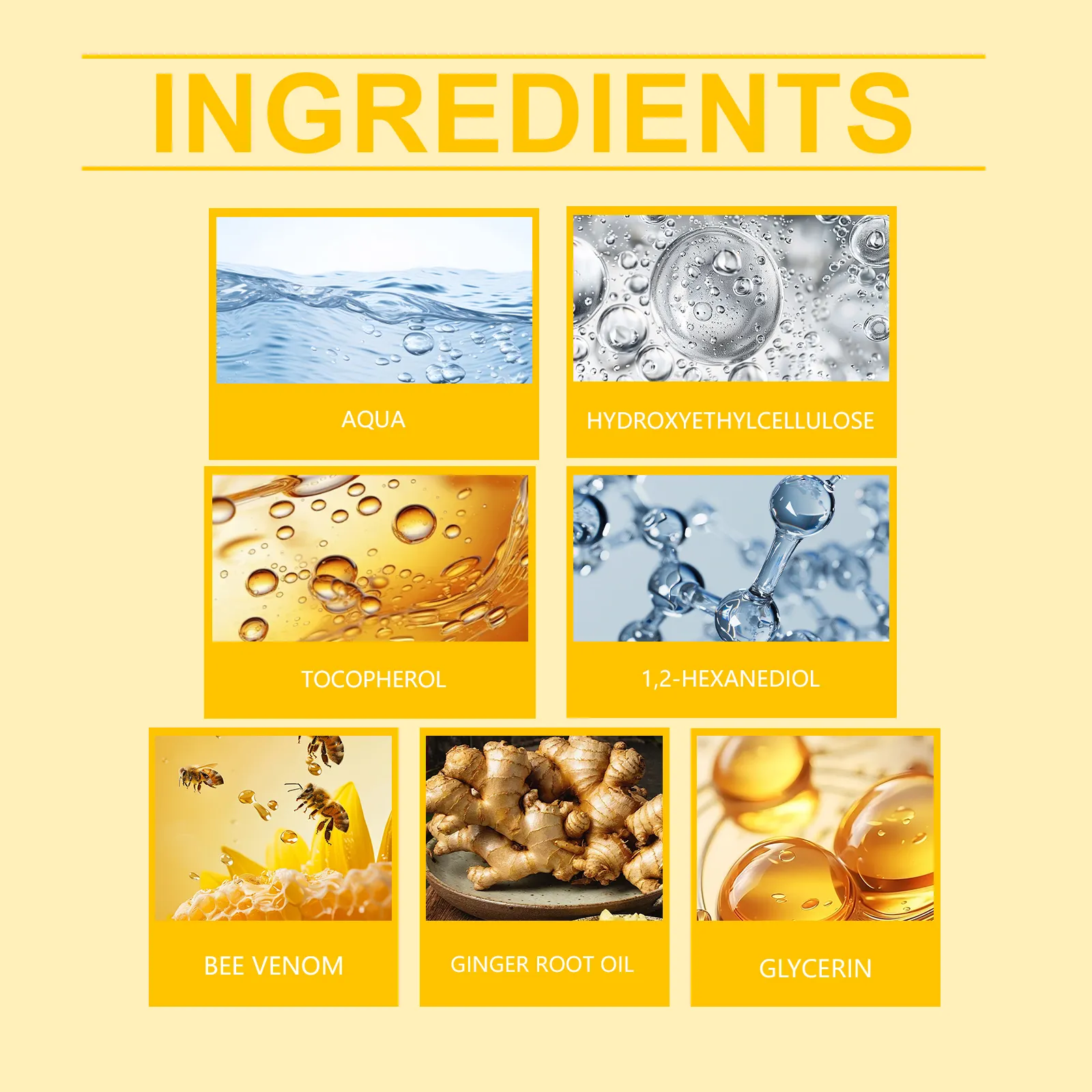 Wholesale Private Brand Body Care Essential Oil Bee Venom Thermal Tightening Effective Body Shaping 100% Pure Nature Nourishing