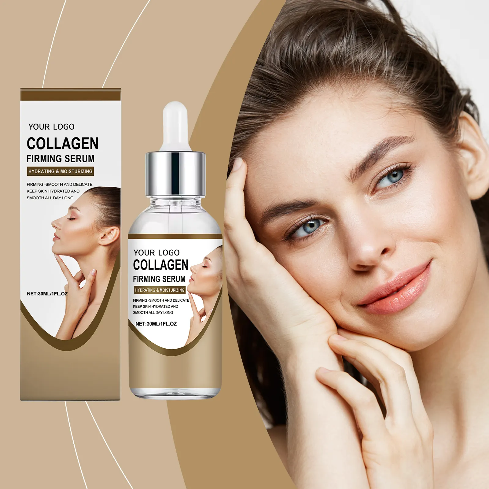 Wholesale Private Brand Collagen Firming Essence to Keep the Skin Radiant Hydrated and Smooth All Day Long