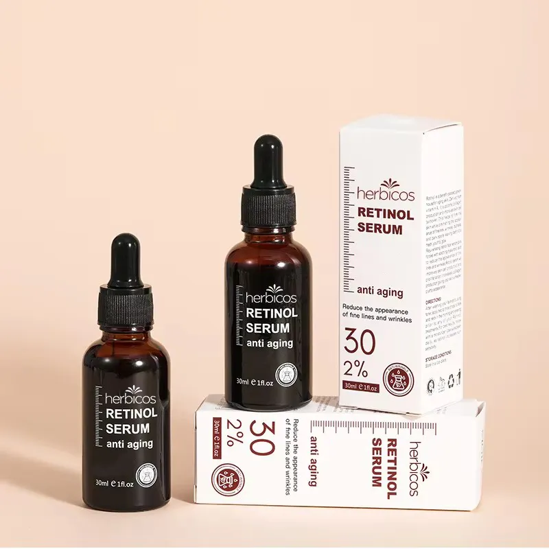 Herbicos Private Label 100% Pure Face Serum Collagen Natural Firming Moisturizing Retinol Peptide Anti-age Essence