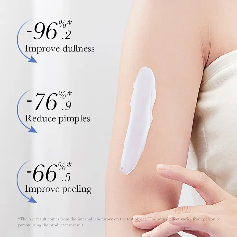 OEM Customizable Whitening Hydrating Body Cream Salicylic Cactus Mandelic Tranexamic Acid Dead Sea Salt for Sensitive Skin ODM